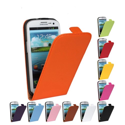 Custodia flip lusso - custodia, pelle